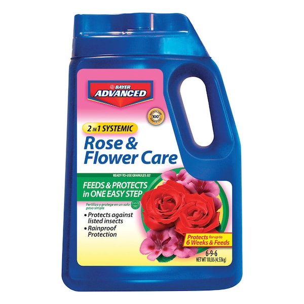 BioAdvanced 2-In-1 Systemic Granules Rose and Flower Plant Food 10 lb